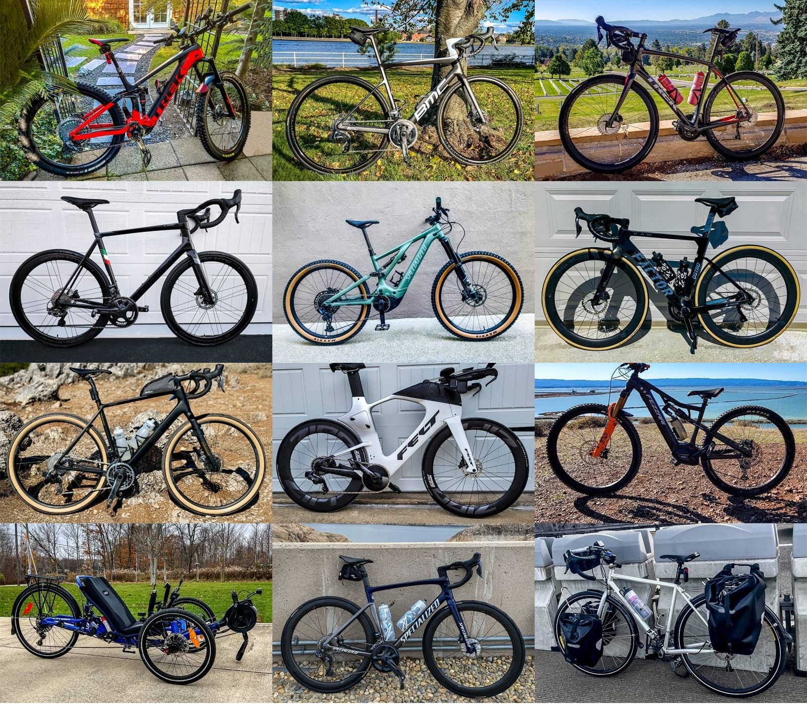 Tipos de bicicletas en exposición B-BIKES